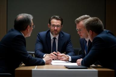 Executivos em discussão